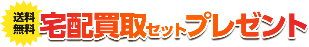 送料無料 宅配買取セットプレゼント