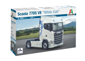 イタレリ 1/24 スカニア トレーラーヘッド S770 V8 ホワイトキャブ IT3965