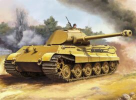 トランペッター 1/16 キングタイガー ポルシェ砲塔 初期型 [00948]