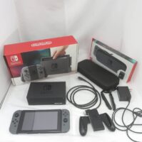 【 動作確認済み 】 Nintendo Switch本体 Joy-Con グレー HAC-S-KAAAA キャリングケース付き