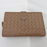 ボッテガヴェネタ イントレチャート B01731136H 2つ折り財布 レザー ピンクベージュ レディース BOTTEGA VENETA