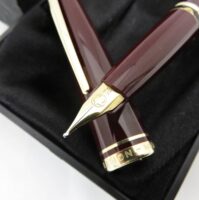 モンブラン 万年筆 ジェネレーション ボルドー F 14K 585 箱付き MONT BLANC Generation